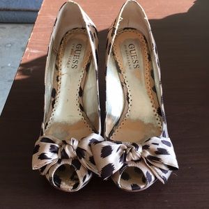 Animal print wedge